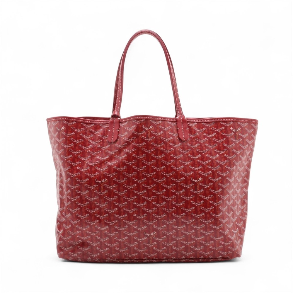 Goyard Saint Louis Leather Tote Bag Red